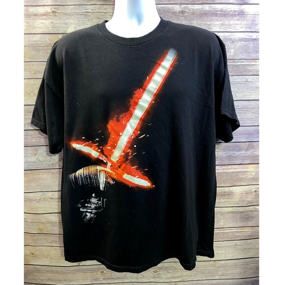 Disney Parks Star Wars Exclusive Kylo Ren Lightsaber T-Shirt Unisex XL Black - Picture 1 of 8